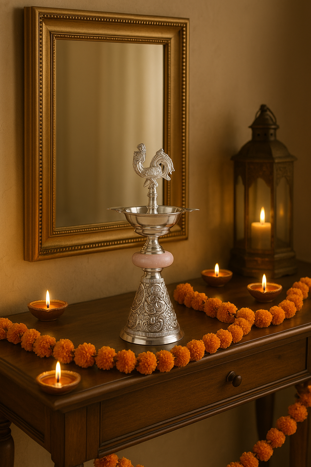 Aaradhya Silver Diya