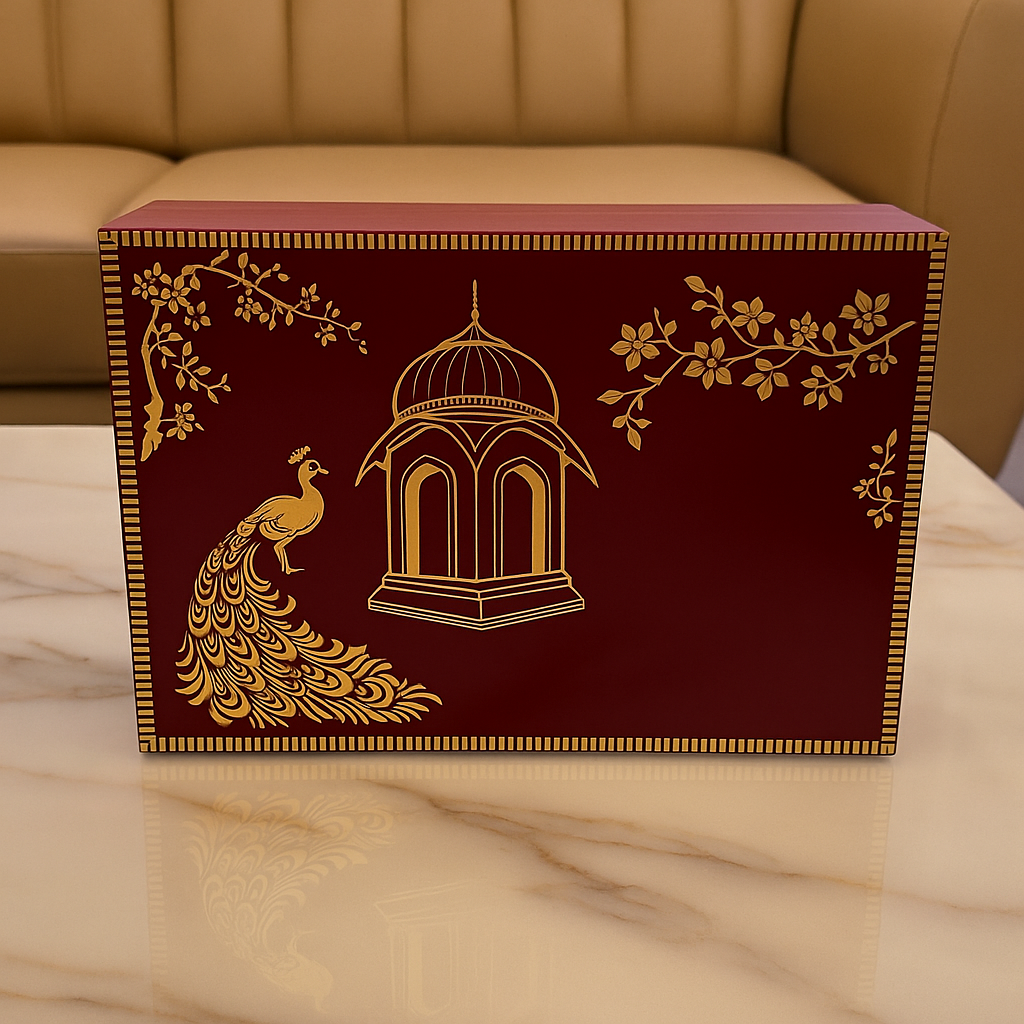 Scarlet Luxe Suede Box