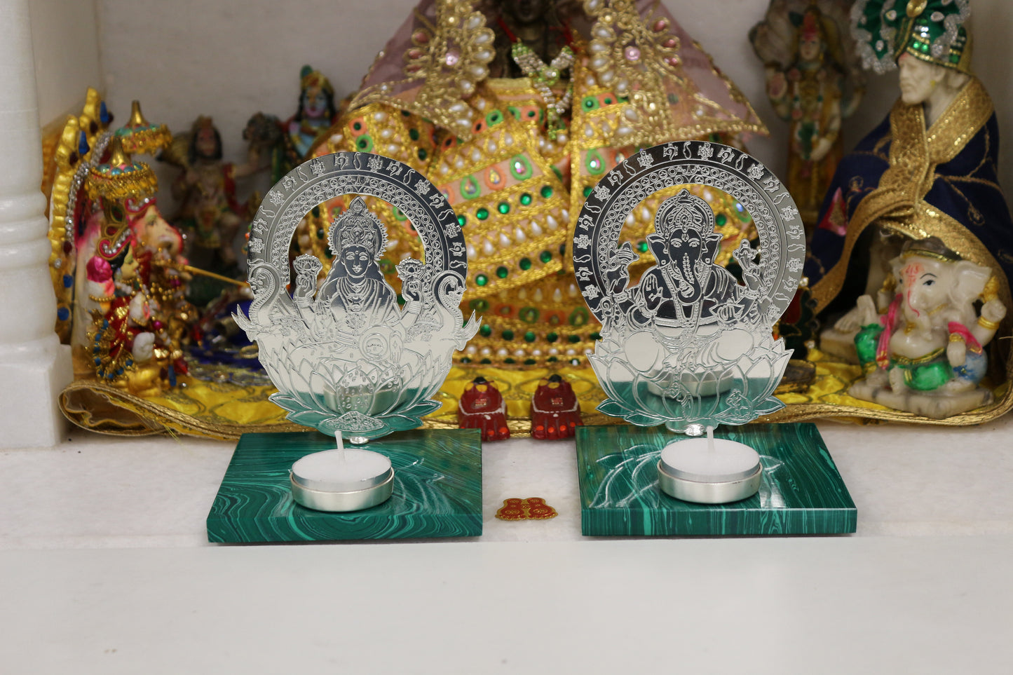 Ganesh-Lakshmi Blessing Diya Set