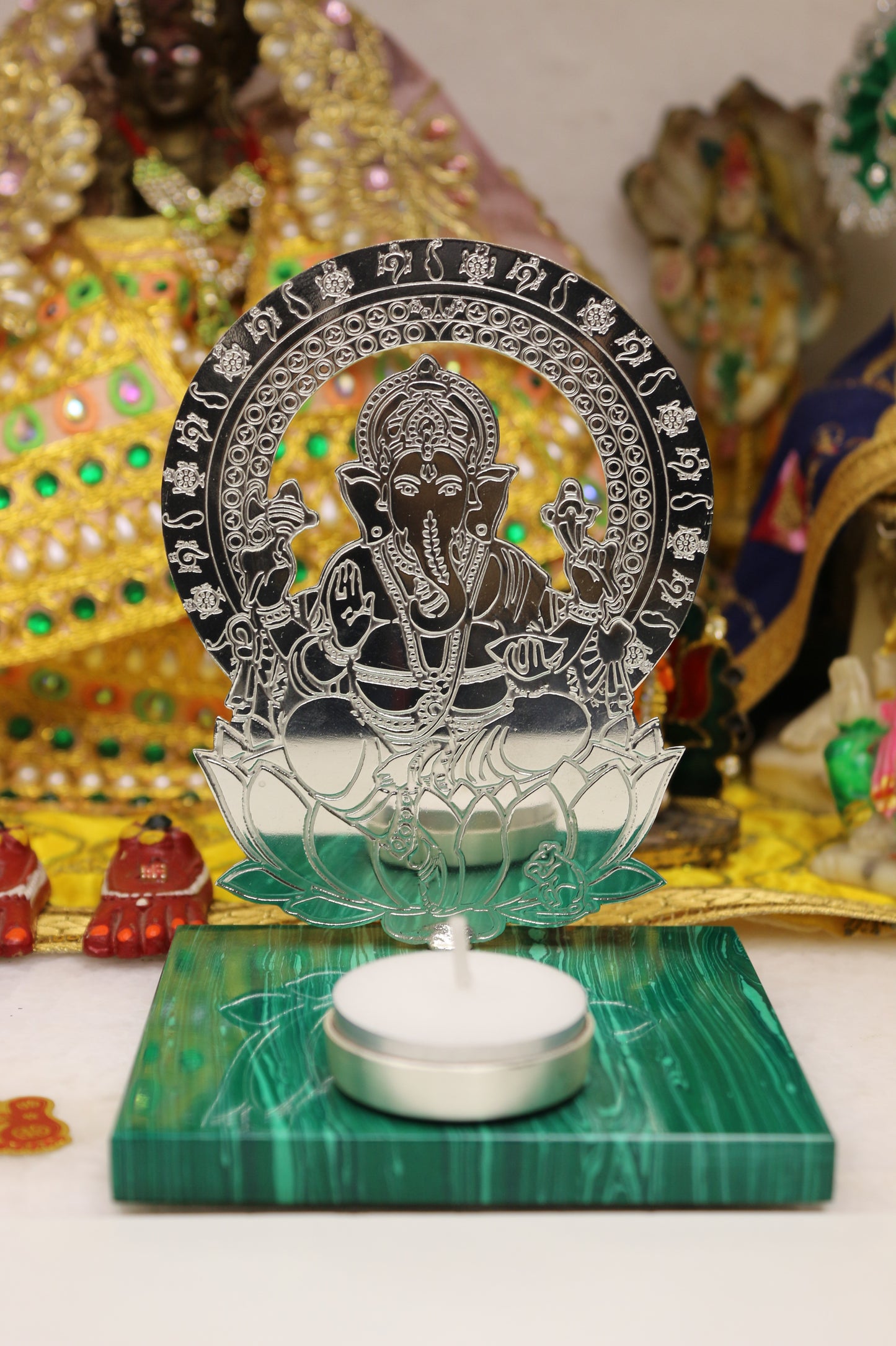 Ganesh-Lakshmi Blessing Diya Set