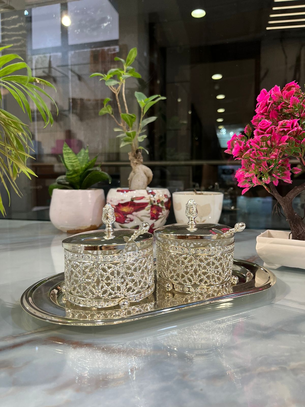 Silver Peppermint Jar