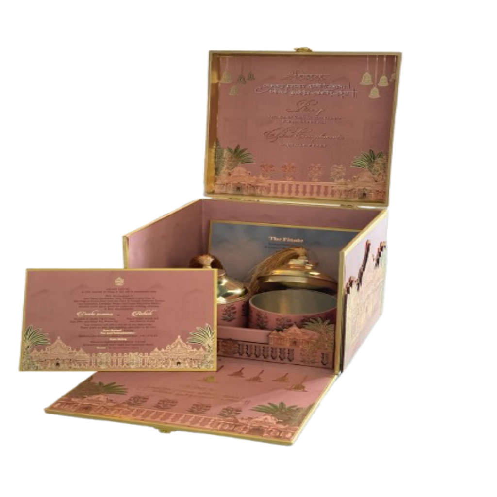 Royal Palace-Themed Wedding Invitation Box