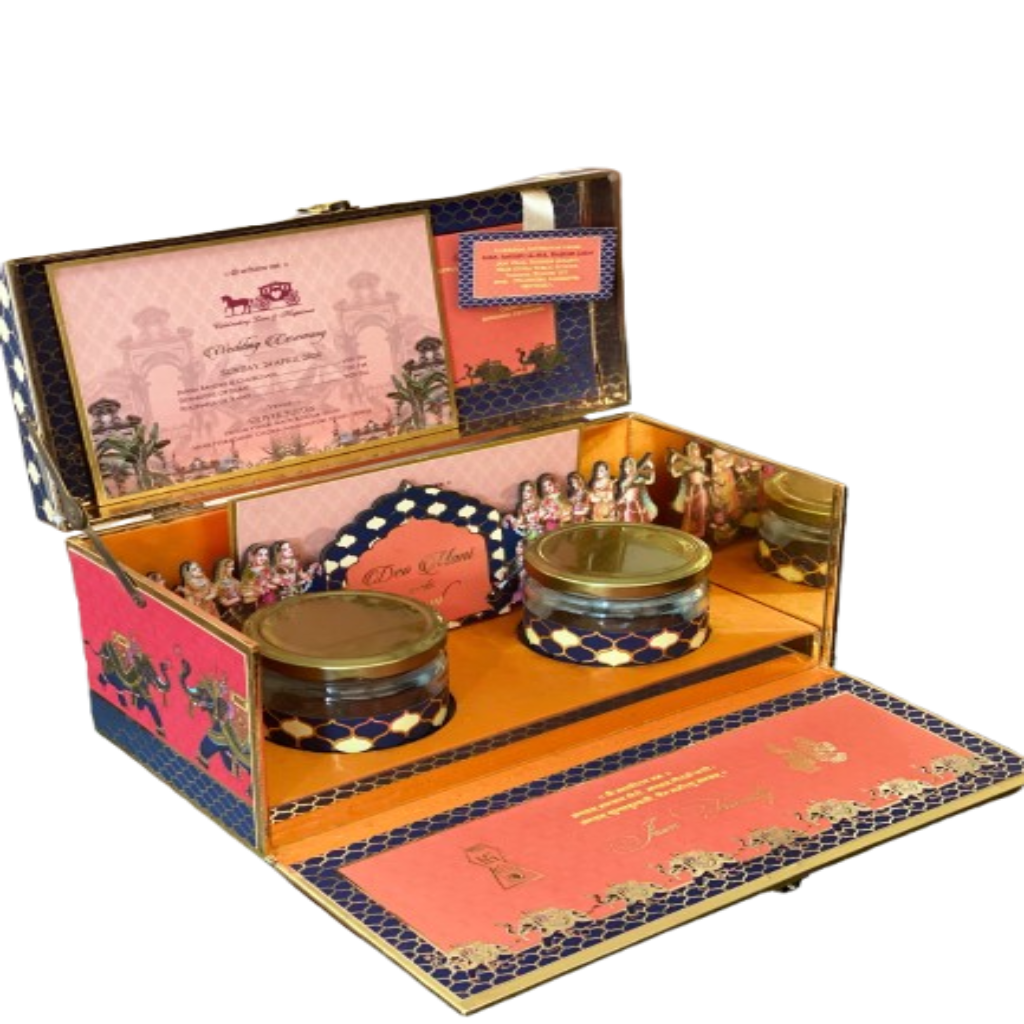 Royal Rajwadi Wedding Invitation Box