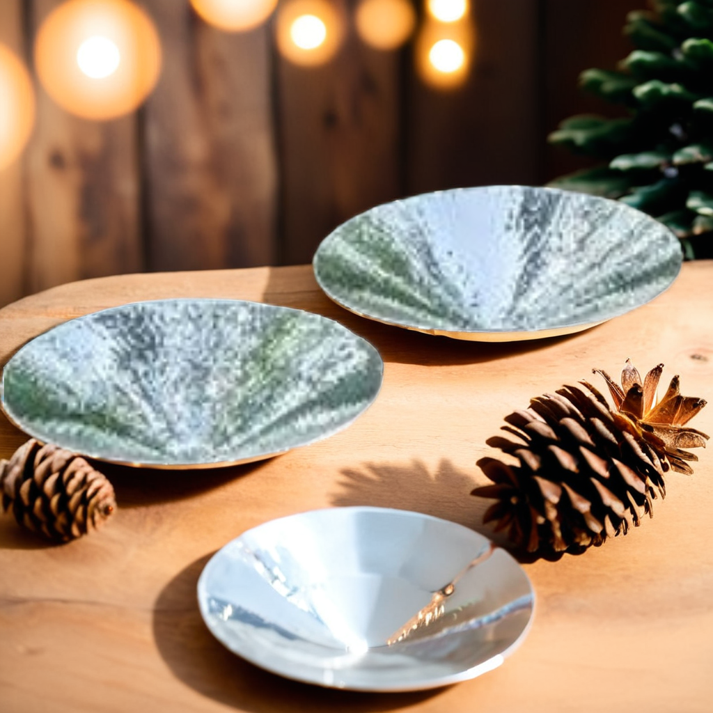 Emerald Bowl Pedestal Platters