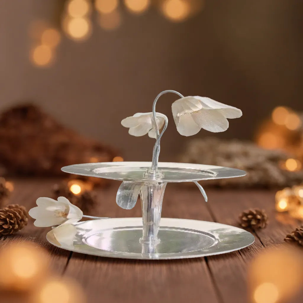 Orchid Cascade Dual-Tier Stand