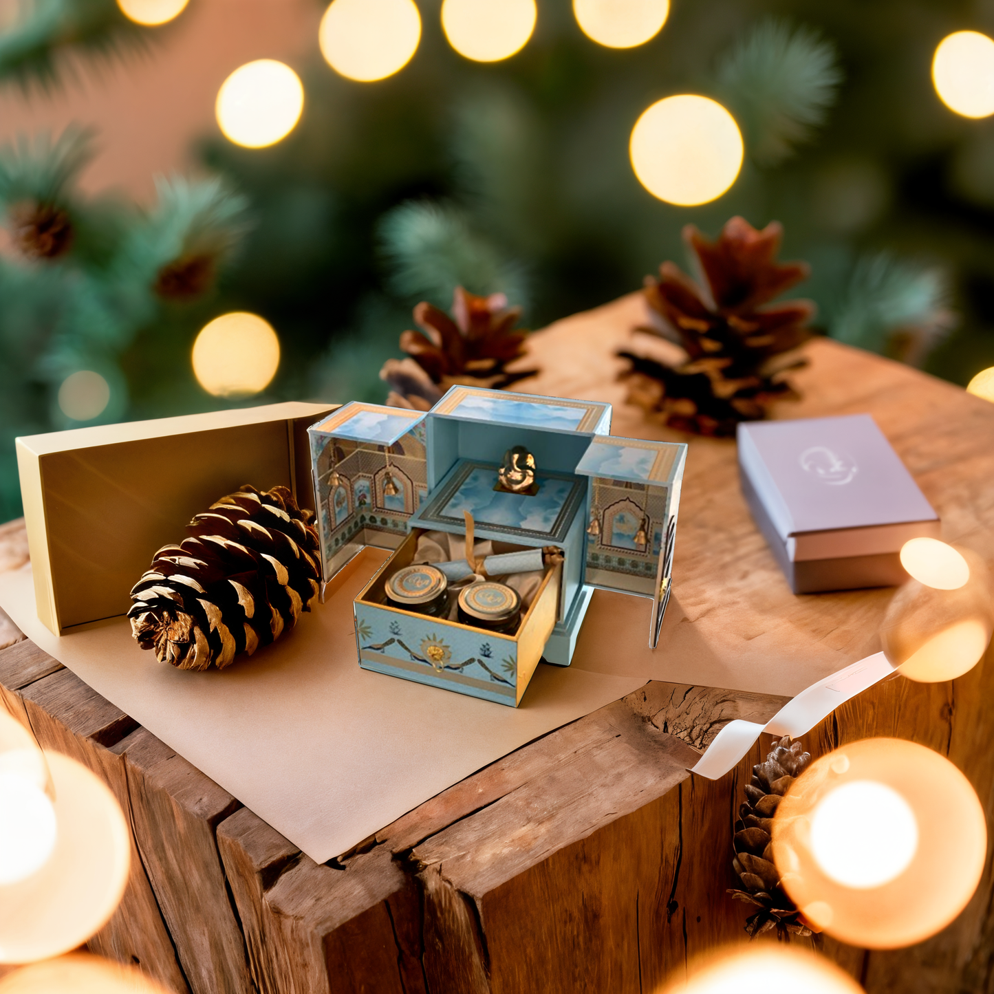 Temple-Themed Wedding Invitation Box