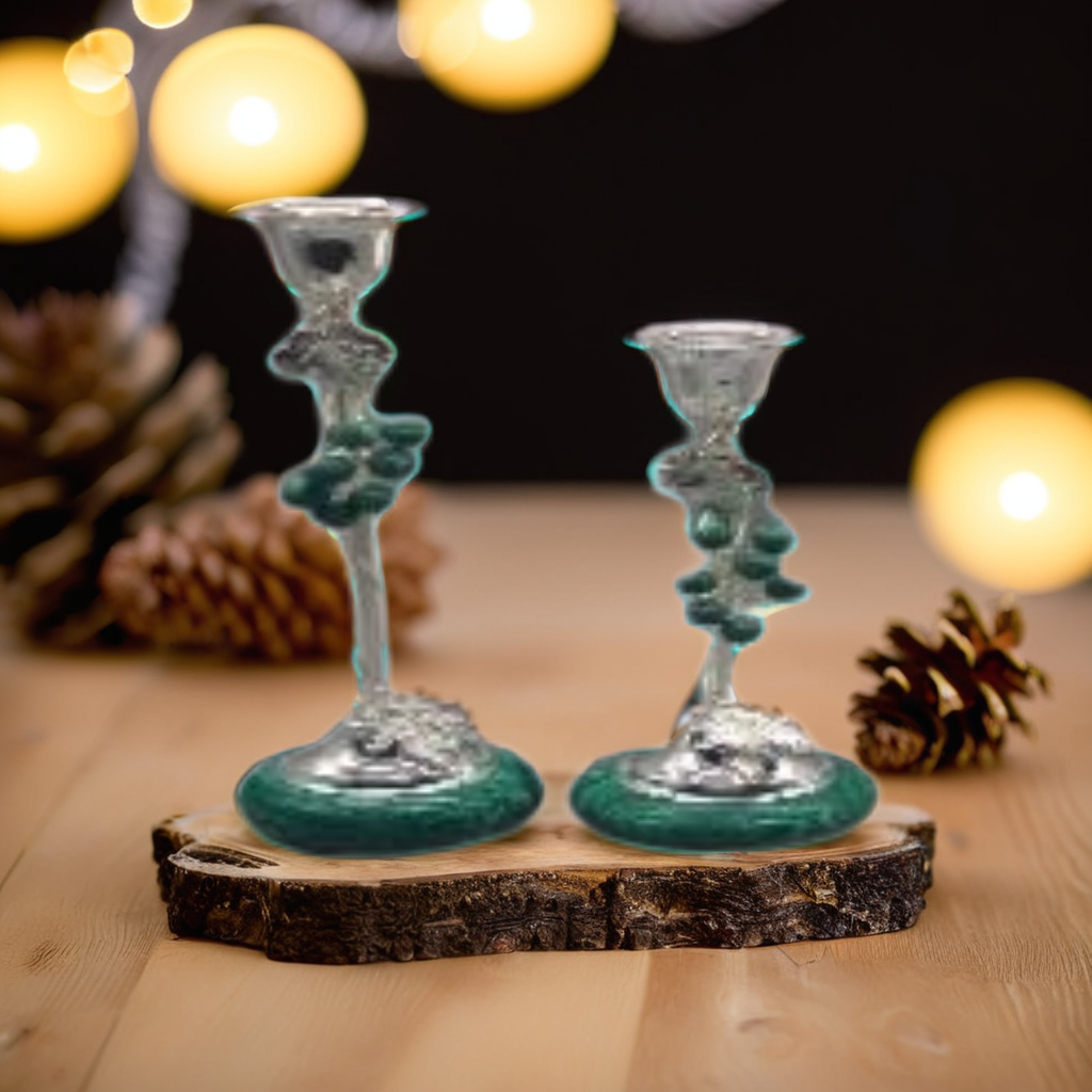 Emerald Harvest Candle Holders