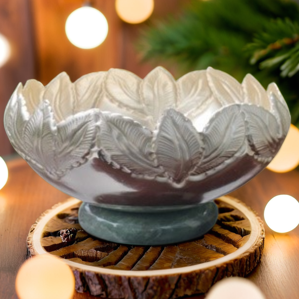 Leaf Serenade Bowl (metal base)