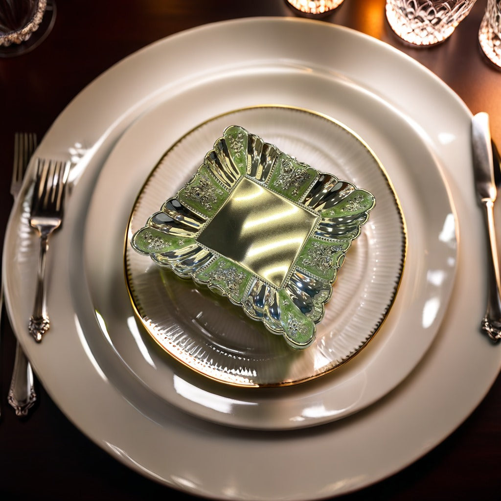 Silver Tray Small (Green)