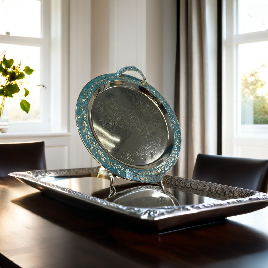 Silver Round Tray