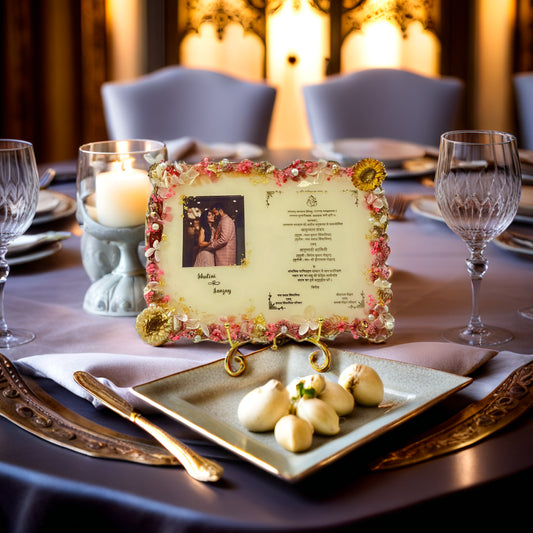 Resin Wedding invite