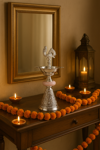 Aaradhya Silver Diya