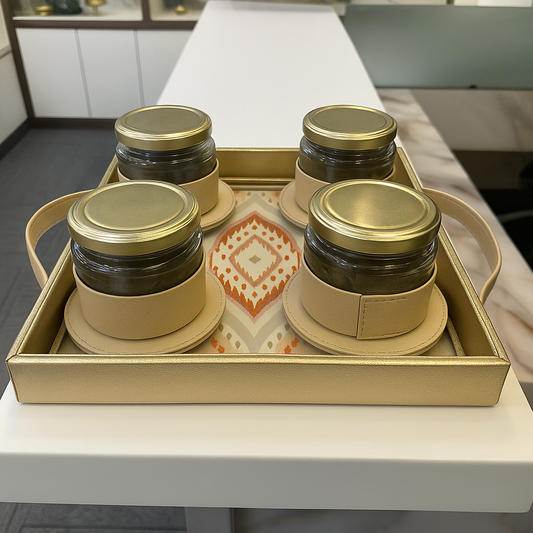Square glass tray