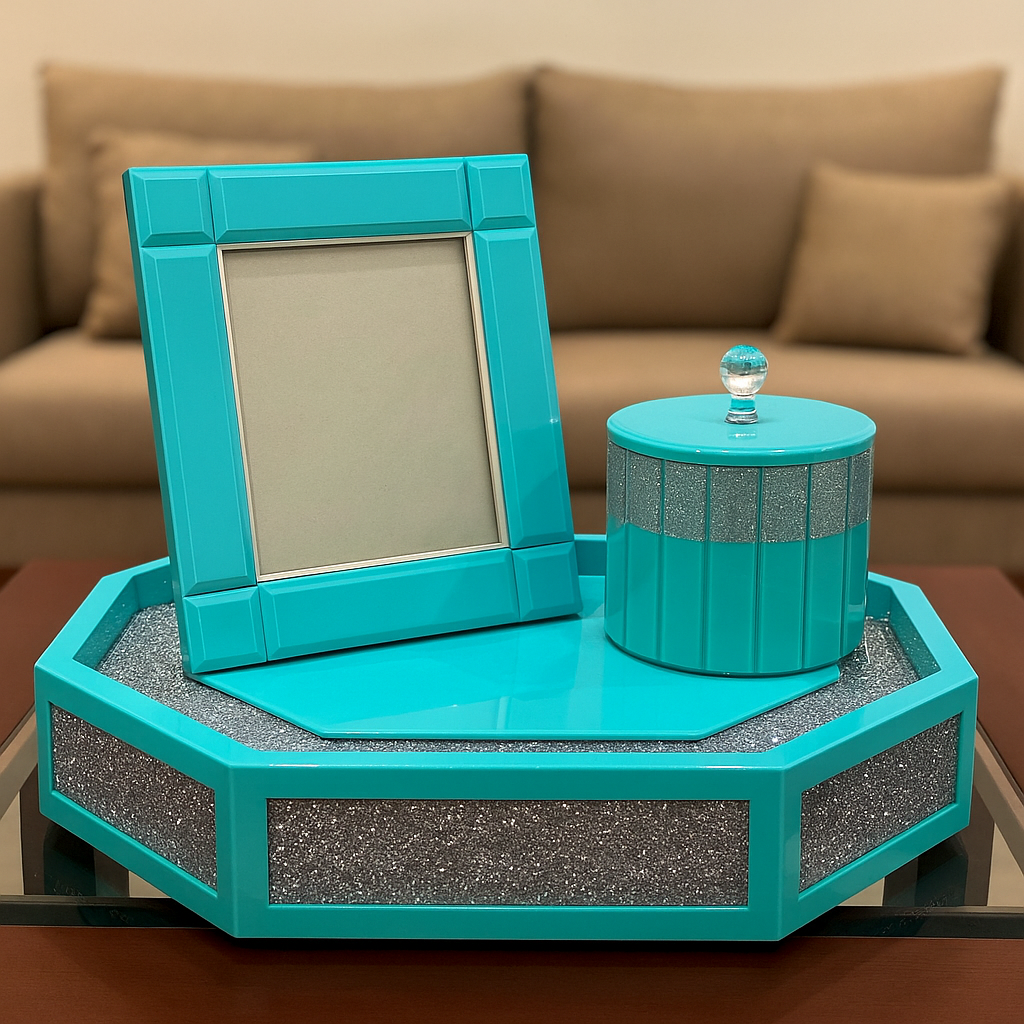 Turquoise Glam Vanity Set