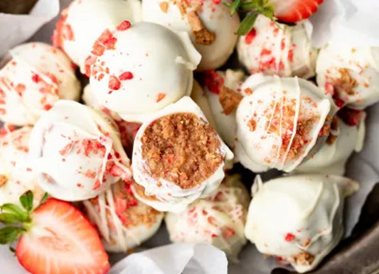 Strawberry White Choco Bites