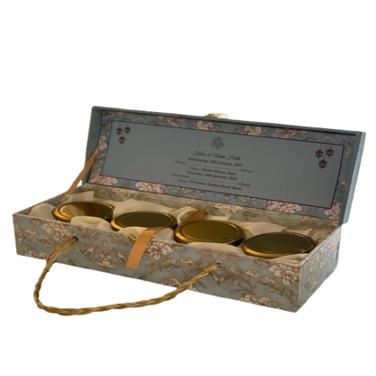 Regal Bloom Wedding Invitation Hamper