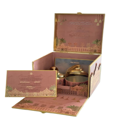 Royal Palace-Themed Wedding Invitation Box