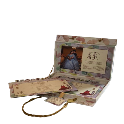 Blossom Elegance Wedding Invitation Box