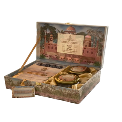 Mughal Grandeur Wedding Invitation Hamper