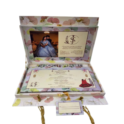 Blossom Elegance Wedding Invitation Box