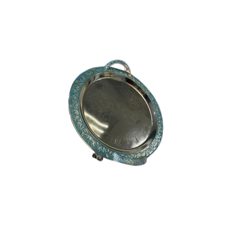 Silver Round Tray large