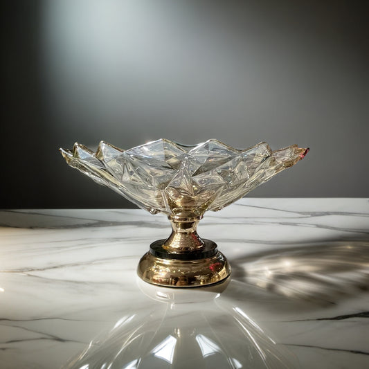 Crystal Wide Fruit Basket