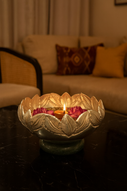 Leaf Serenade Bowl (metal base)