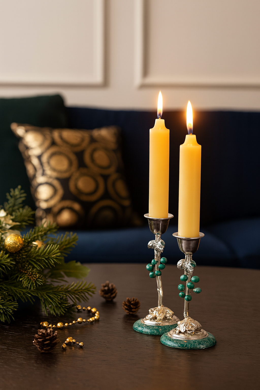 Emerald Harvest Candle Holders