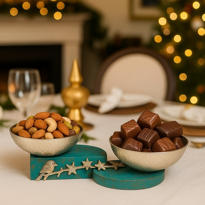 Floral Symphony Twin Bowl Set