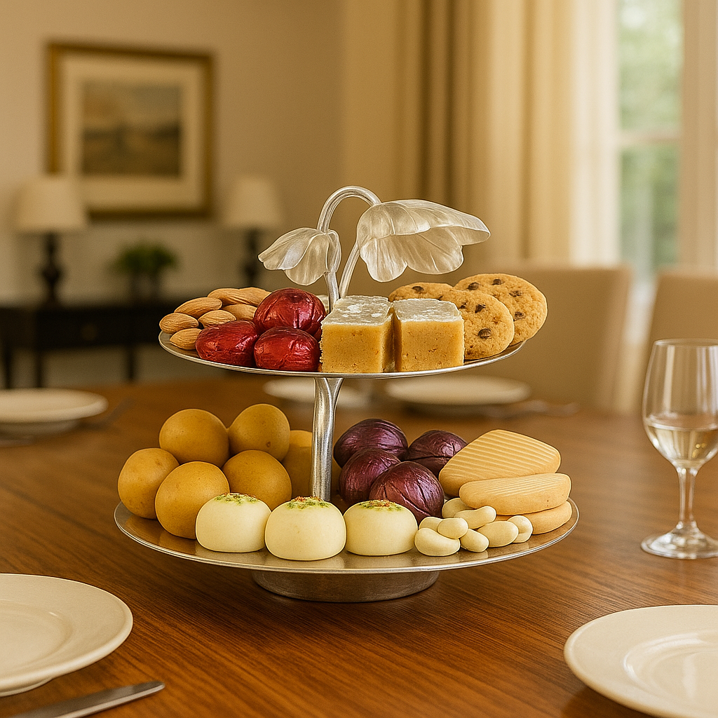 Orchid Cascade Dual-Tier Stand