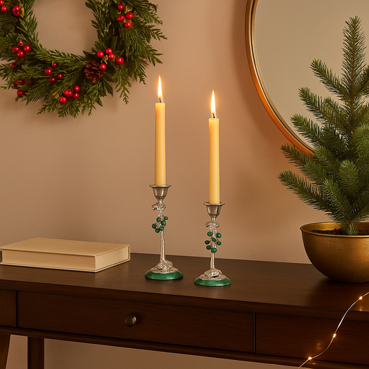 Emerald Harvest Candle Holders