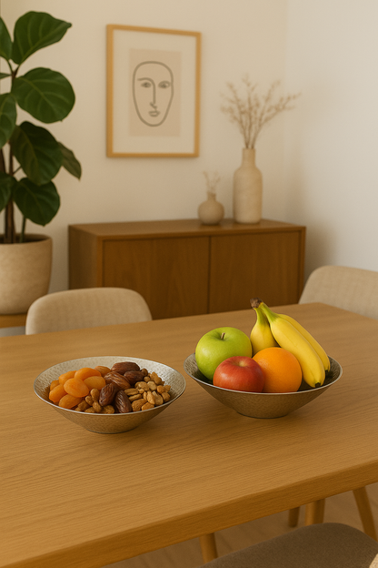 Emerald Bowl Pedestal Platters