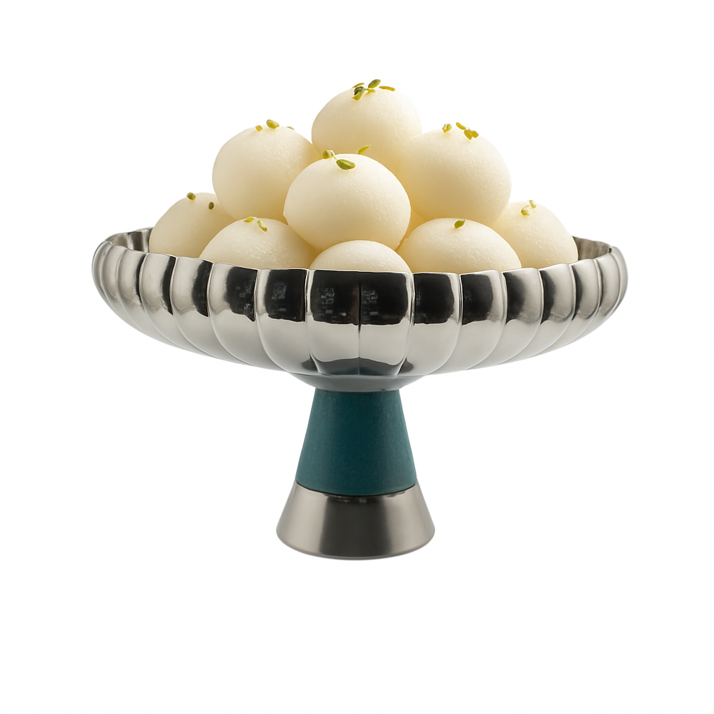 Teal Harmony Pedestal Bowl