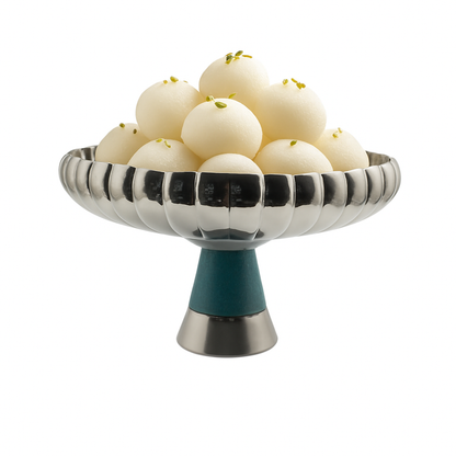 Teal Harmony Pedestal Bowl