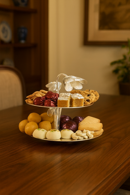 Orchid Cascade Dual-Tier Stand