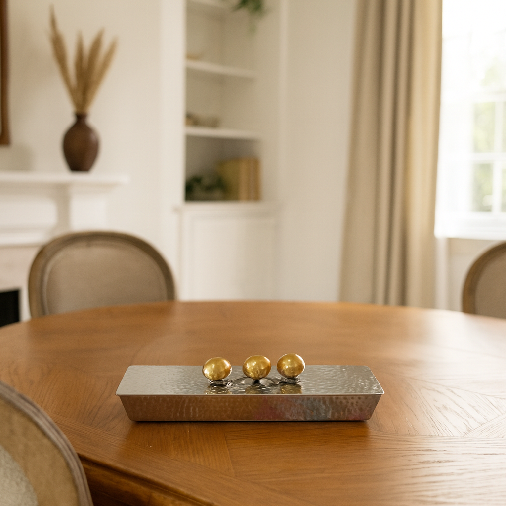 Golden Luxe Hammered Tray