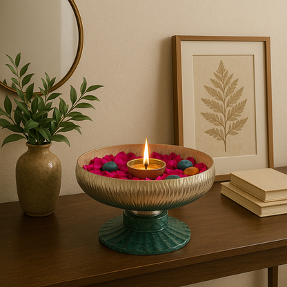 Verdant Ripple Centrepiece Bowl