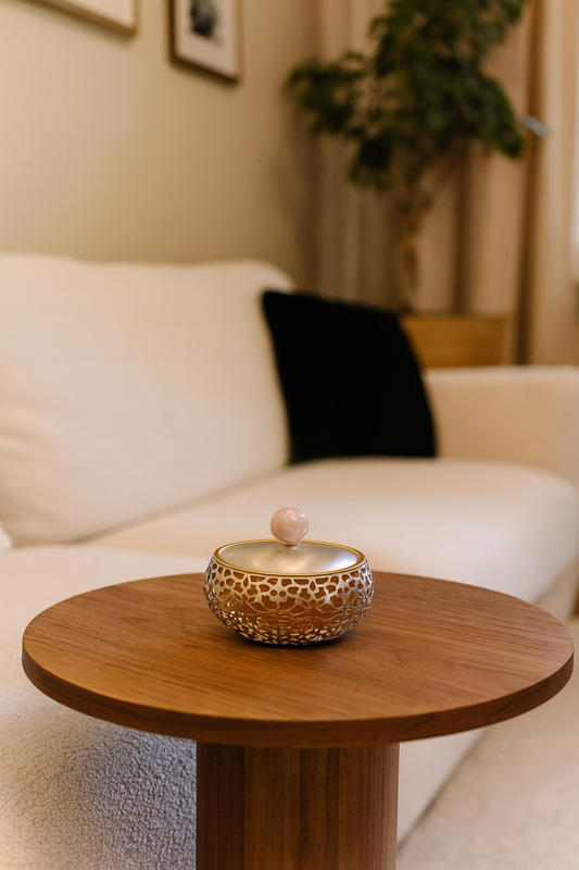 Jaali Luxe Jar with Quartz Knob