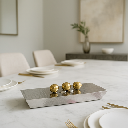 Golden Luxe Hammered Tray
