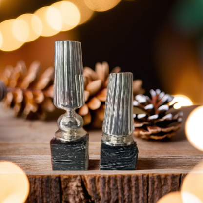 Midnight Marble Vases