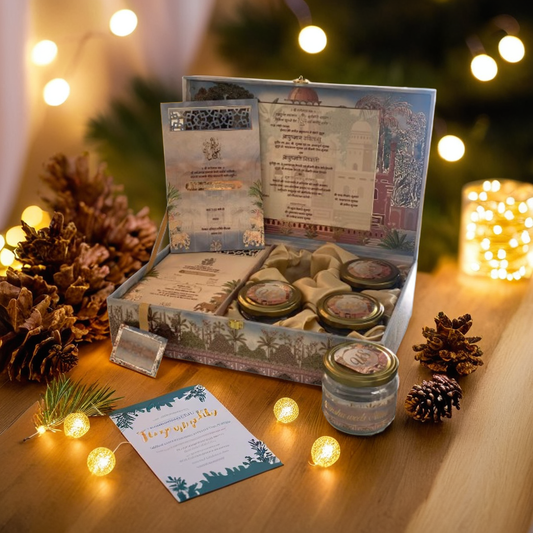 Mughal Grandeur Wedding Invitation Hamper