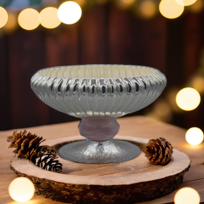 Blush Aura Silver Bowl