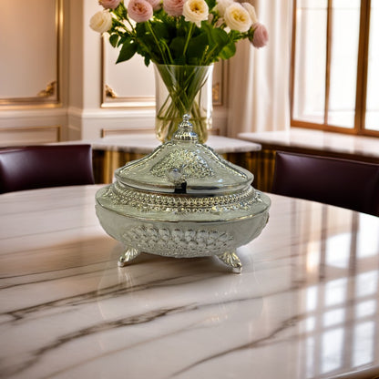 Silver Candy Jar
