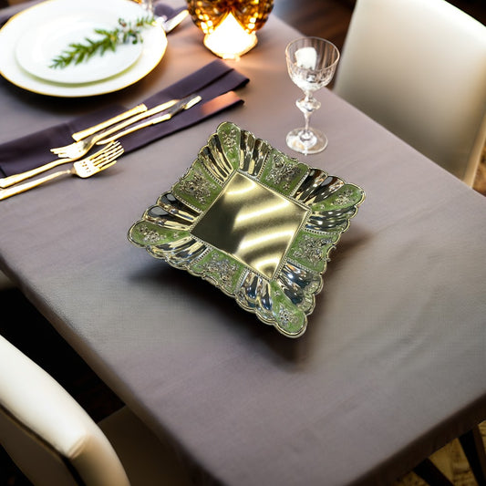 Silver Tray Small (Green)