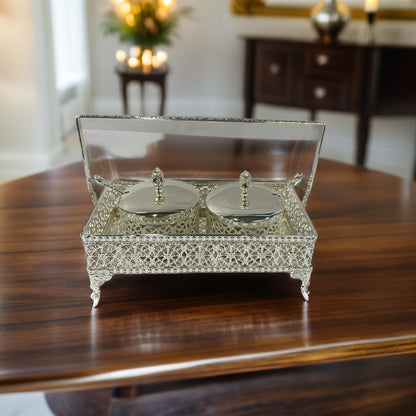 Silver Peppermint with Holding Tray (Set-2)