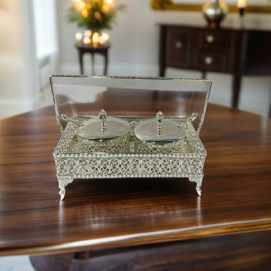 Silver Peppermint with Holding Tray (Set-2)
