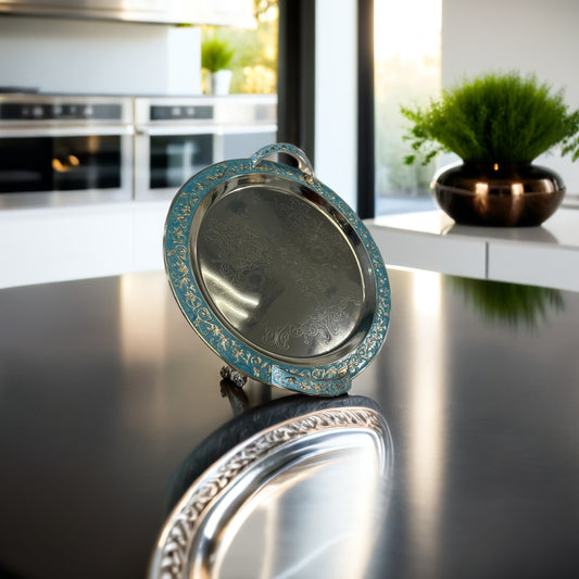 Silver Round Tray
